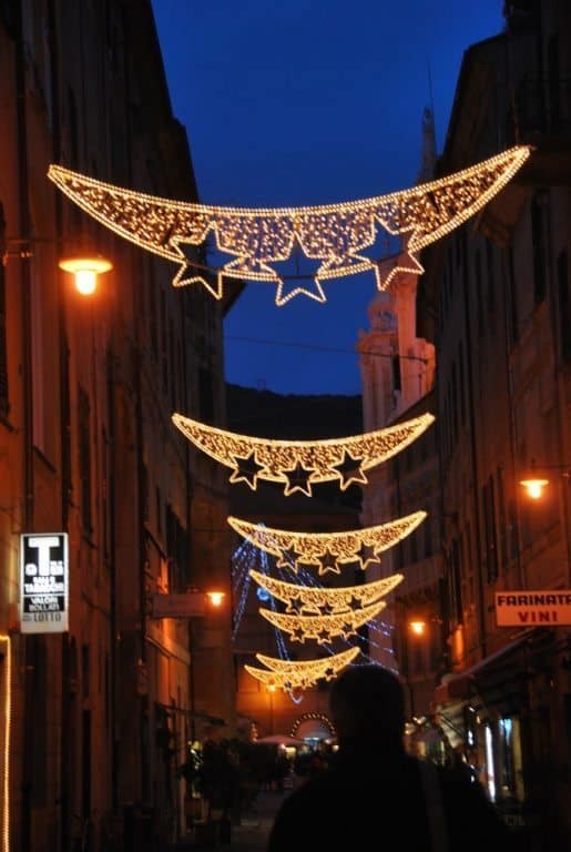Italia, Finale Ligure – luci natalizie, dicembre 2012