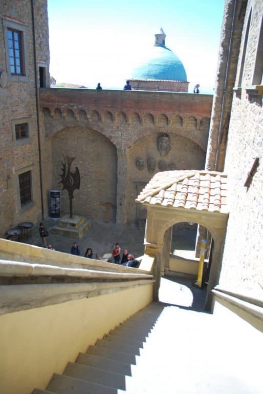 Italy, Cortona – stairs in museum, June 2014