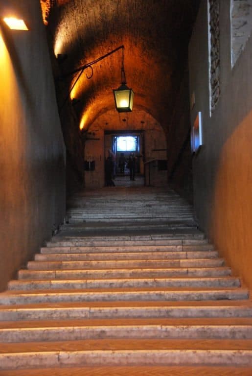 Italy, Rome – going up the stairs, Nov.2013