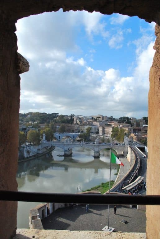 Italy, Rome – river from window, Nov.2013