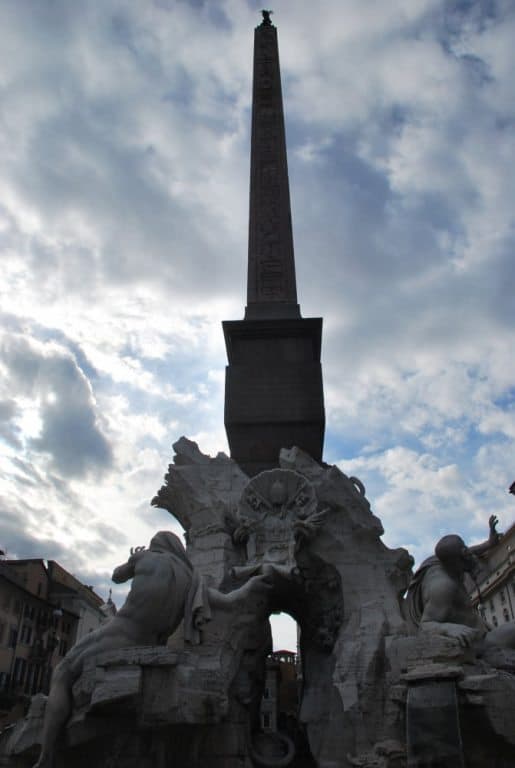 Italy, Rome – fountain of 4 rivers, Nov.2013