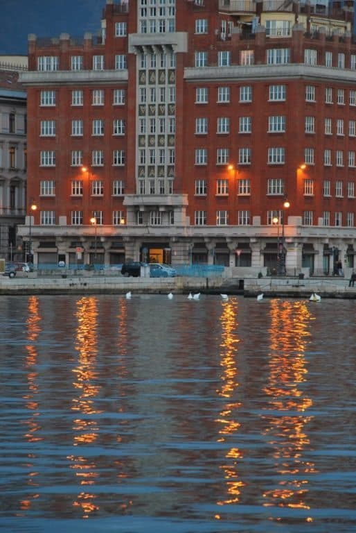 Italy, Trieste – orange colour, Feb. 2014