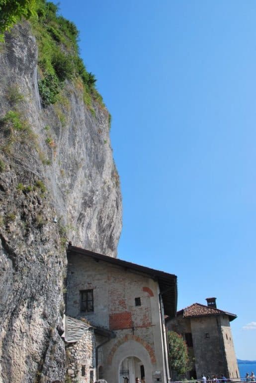 Italy, Lago Maggiore, Santa Caterina – flatten against rock, Aug.2013