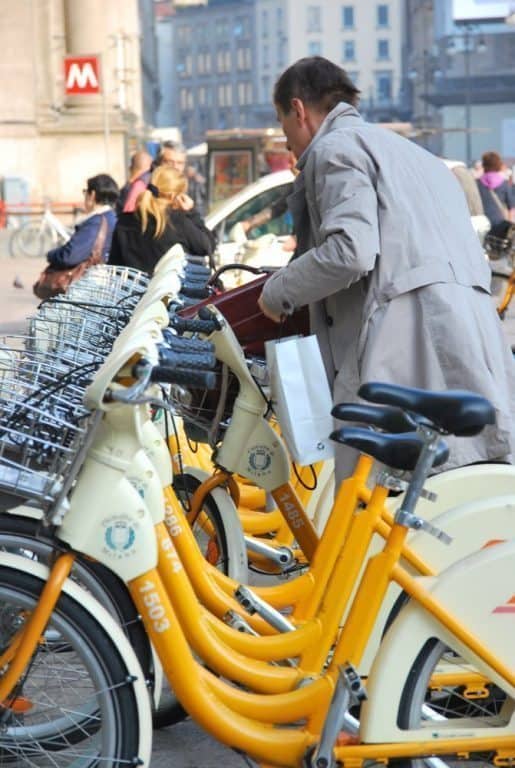 Italy, Milan – bicycles, Oct.2012