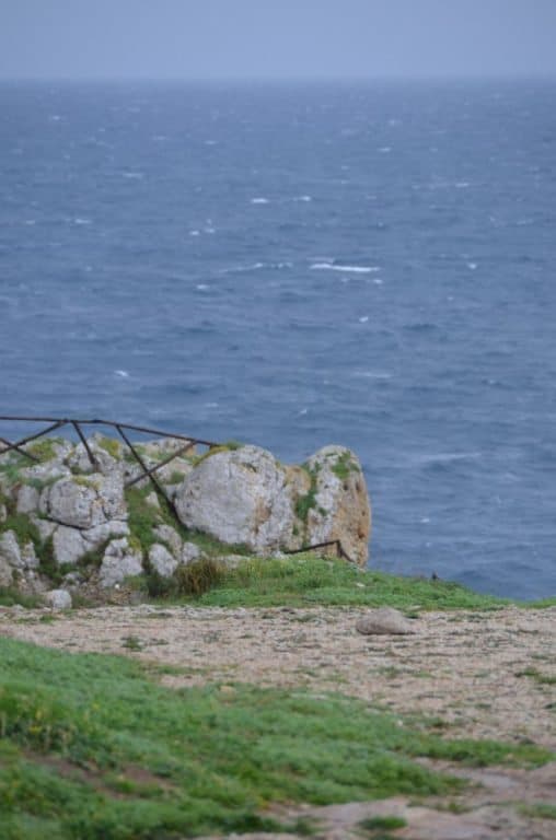 Storm and tip of the heel of Italy