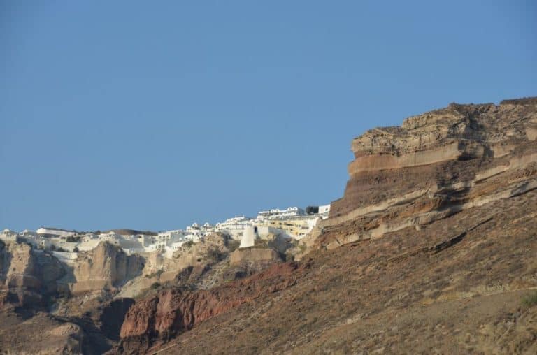 Arrive at Santorini