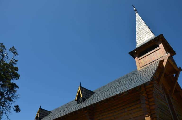 nature – church and blue sky, Jan.2016 (Bariloche)