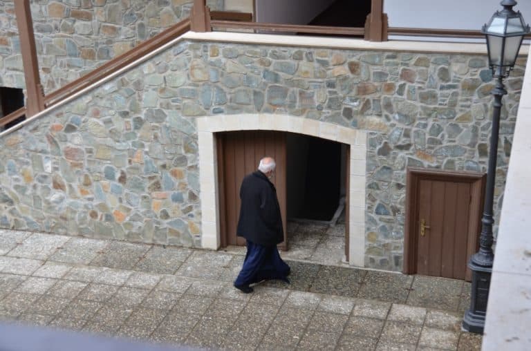 Kykkos Monastery – monk, Mar.2015
