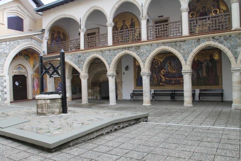 Kykkos Monastery – courtyard, Mar.2015