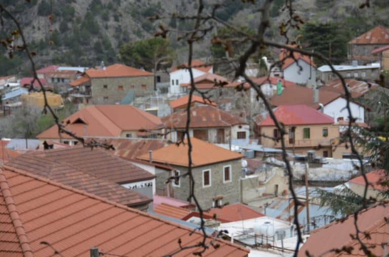 Pedoulas – view of the village, Mar.2015