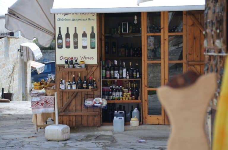 Omodos – wine shop, Mar.2015