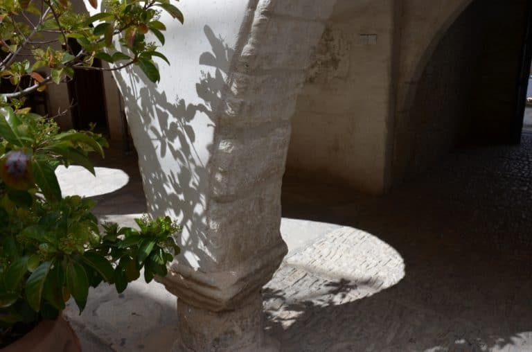 Omodos – shadow of plants, Mar.2015