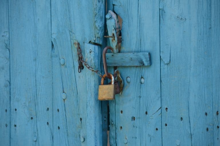 Omodos – lock, Mar.2015