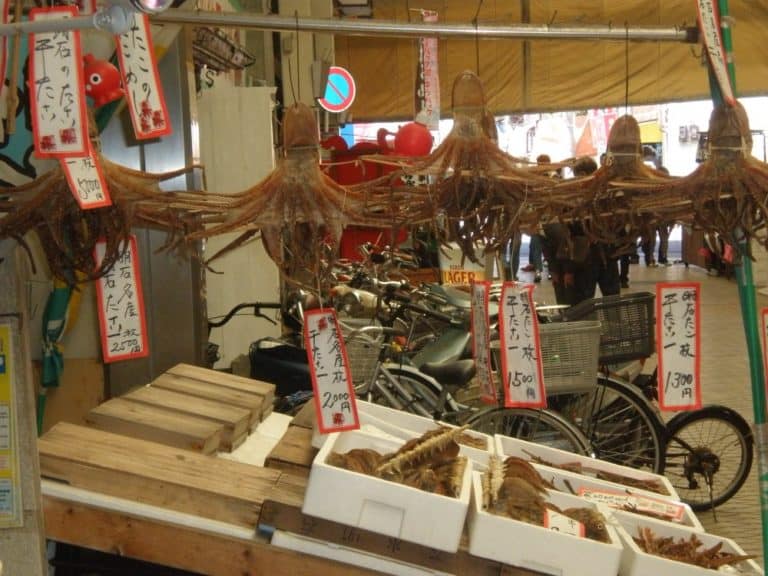 Japan, Akashi – dried octopus, Apr. 2013