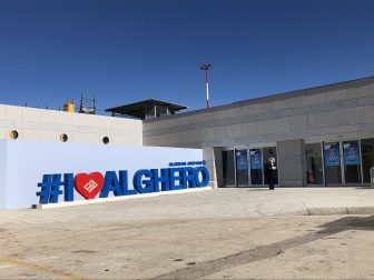 Italy-Sardinia-Alghero-airport-blue sky