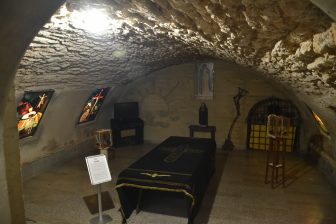 Italy-Sardinia-Alghero-Church of Saint Francis-crypt