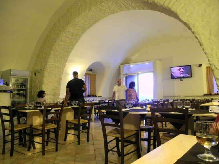 Amal restaurant – interior, July 2015 (Calabria)