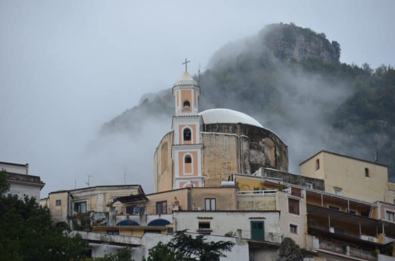 Positano – church and mist, Oct.2015 (Costa Amalfitana)