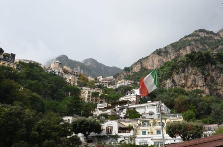 Positano – flag, Oct.2015 (Costa Amalfitana)