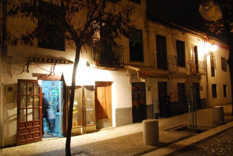 Spain, Granada – at night, Dec. 2010 (Granada) (Andalucia)