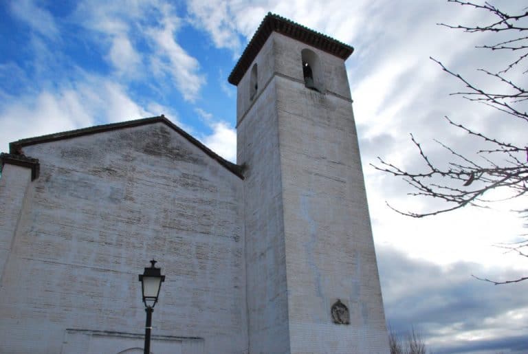 Spain, Granada – white church, Dec. 2010 (Granada) (Andalucia)