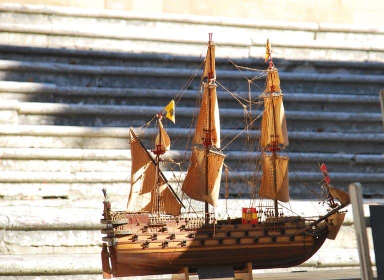 Italy, Arezzo – model ship, Nov.2014 (Tuscany)