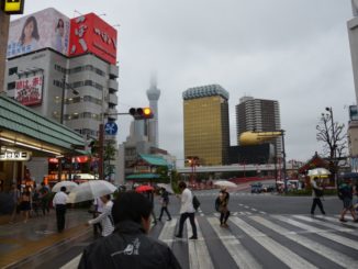 Japan, Tokyo – yellow lamp, Aug.2014