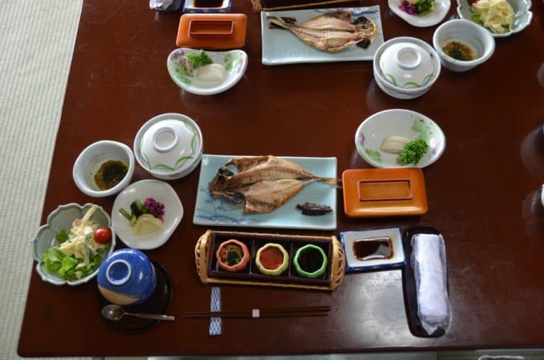 日本、熱海－朝食 2014年8月 (伊豆)