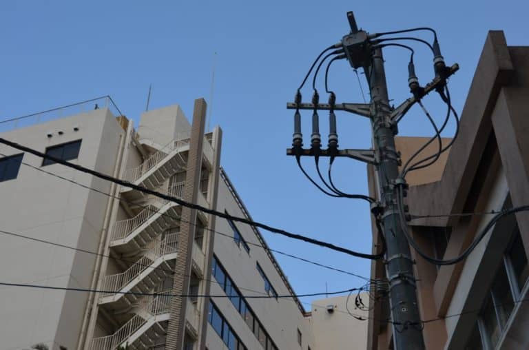 Japan, Awa Kominato – telegraph pole, Dec.2014