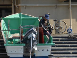 日本、安房小湊－漁の道具 2014年12月