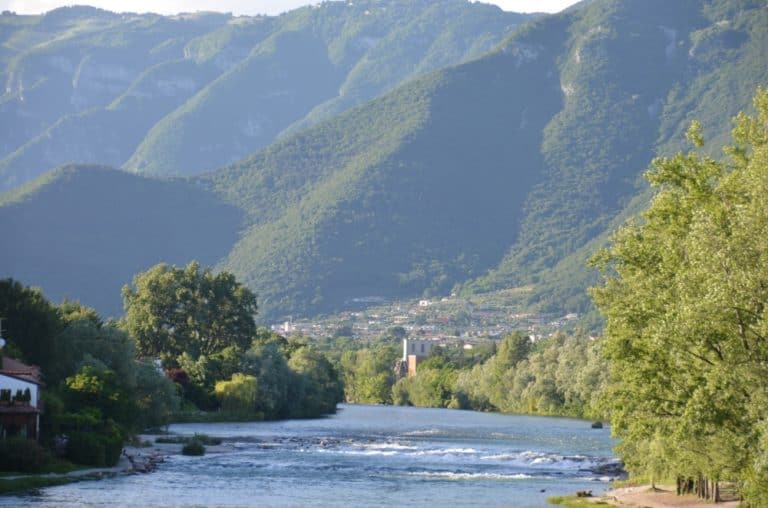 Bassano del Grappa – mountains and river, Jun.2016 (Veneto)