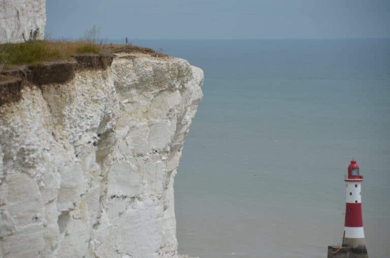 England, Beachy Head – lighthouse and cliff, July, 2014 (Eastbourne)