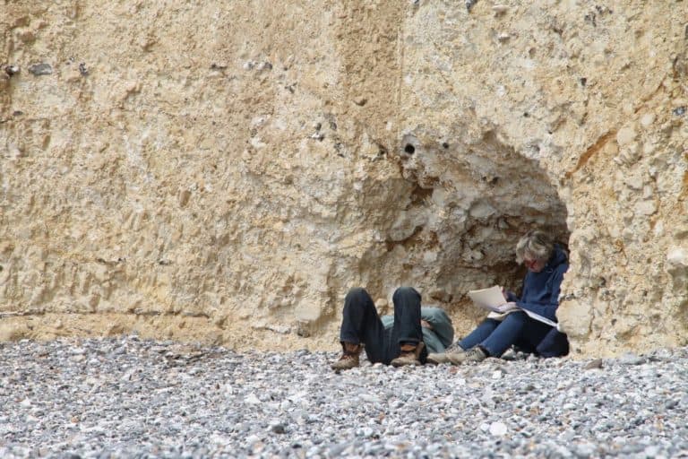 England, Beachy Head – having rest, July, 2014 (Eastbourne)