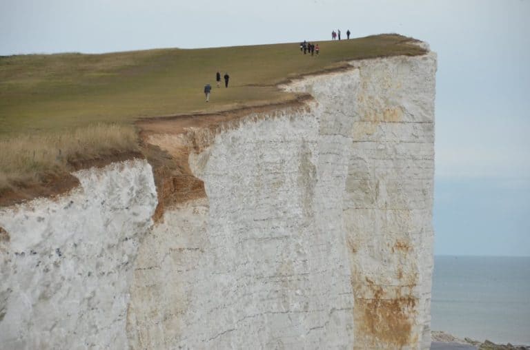 England, Beachy Head – walking people, July, 2014 (Eastbourne)