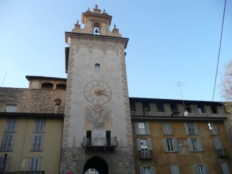 Italia, Bergamo – torre dell’orologio, 2010 (Lombardia)