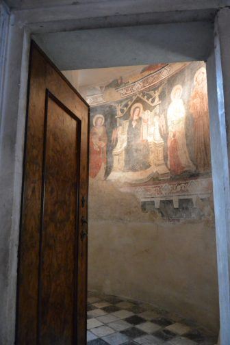 ベルガモのサンタ・マリア・マッジョーレ教会内のフレスコ画