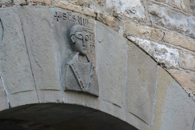 Bergamo, Cathedral – monk, Apr.2018 (Lombardia)