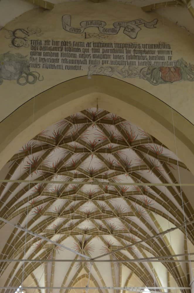 Romania, Biertan – ceiling, Apr. 2014 (Sighisoara)