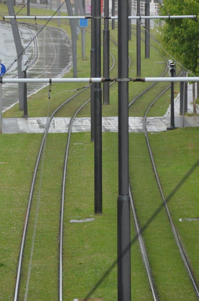 Spagna, Bilbao – binari nel verde, mag. 2014 (Bilbao)
