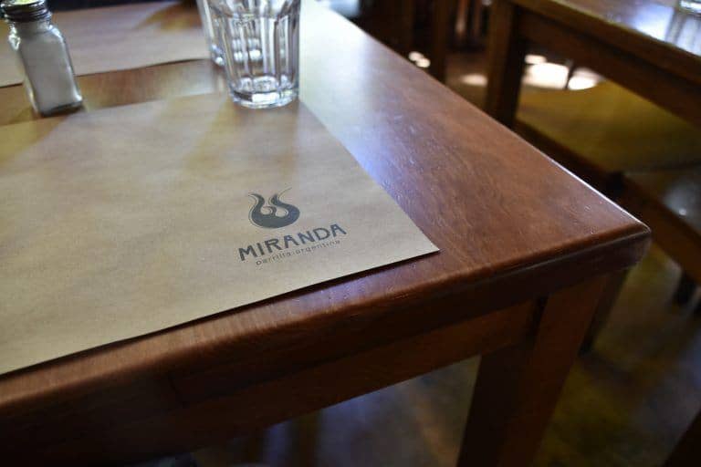 Buenos Aires, Palermo, Miranda Restaurant – on the table, Mar. 2018 (Buenos Aires)
