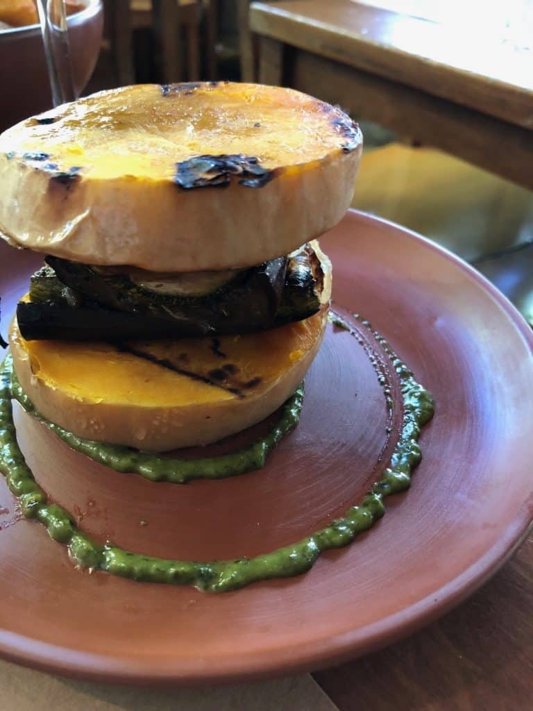 Buenos Aires, Palermo, Miranda Restaurant – vegetables, Mar. 2018 (Buenos Aires)