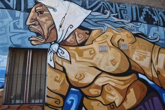 I murales nel quartiere La Boca a Buenos Aires