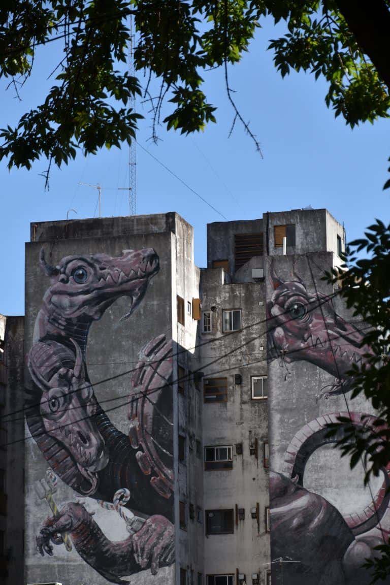 Buenos Aires, Palermo – huge mural, Mar.2018 (Buenos Aires)