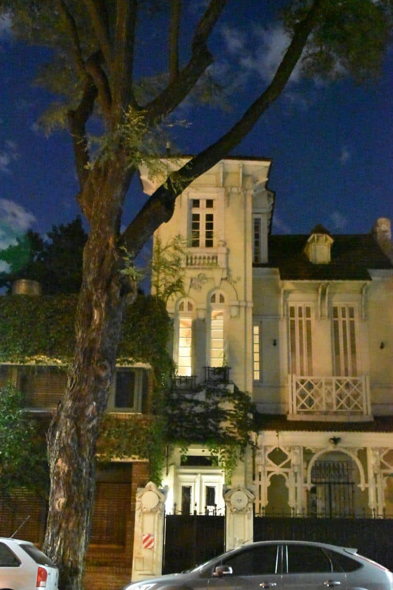 Buenos Aires, Palermo – lovely house at night, Mar.2018 (Buenos Aires)