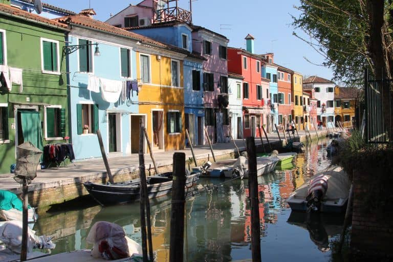 Colores llamativos en burano