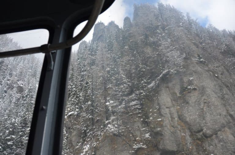 Romania, Busteni – from ropeway, Apr. 2014 (Sinaia)
