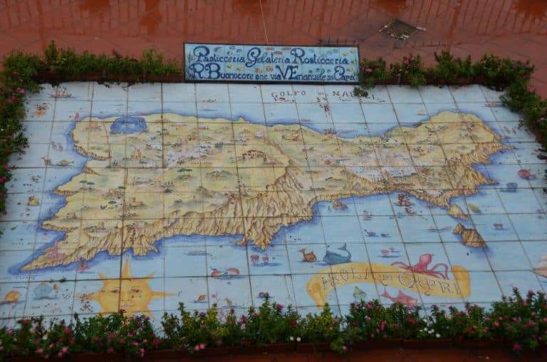 Capri – map, Oct.2015 (Costa Amalfitana)