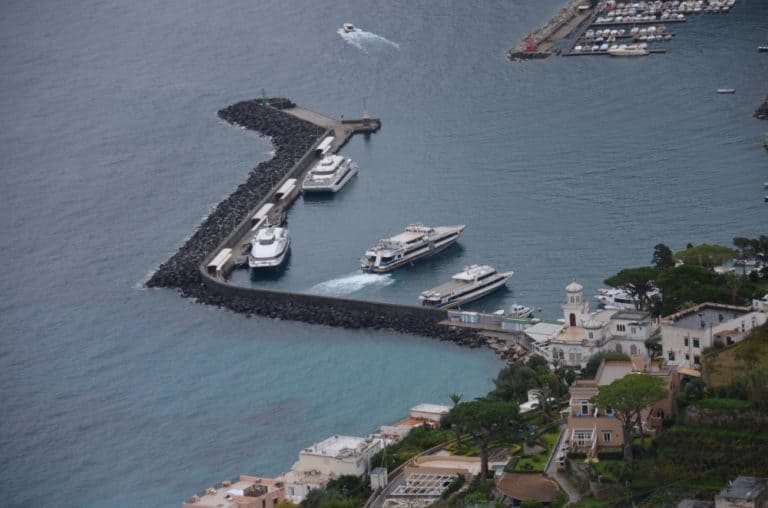 A Capri sotto la pioggia