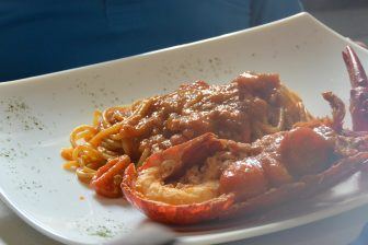Los spaghettis de langosta en Castelsardo