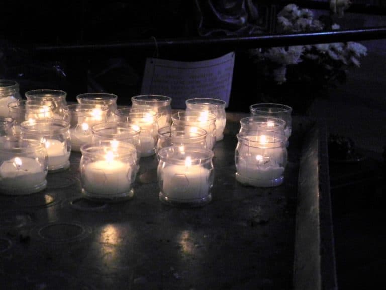 Milan, Chiaravalle – candles, Jan.2015 (Milan)